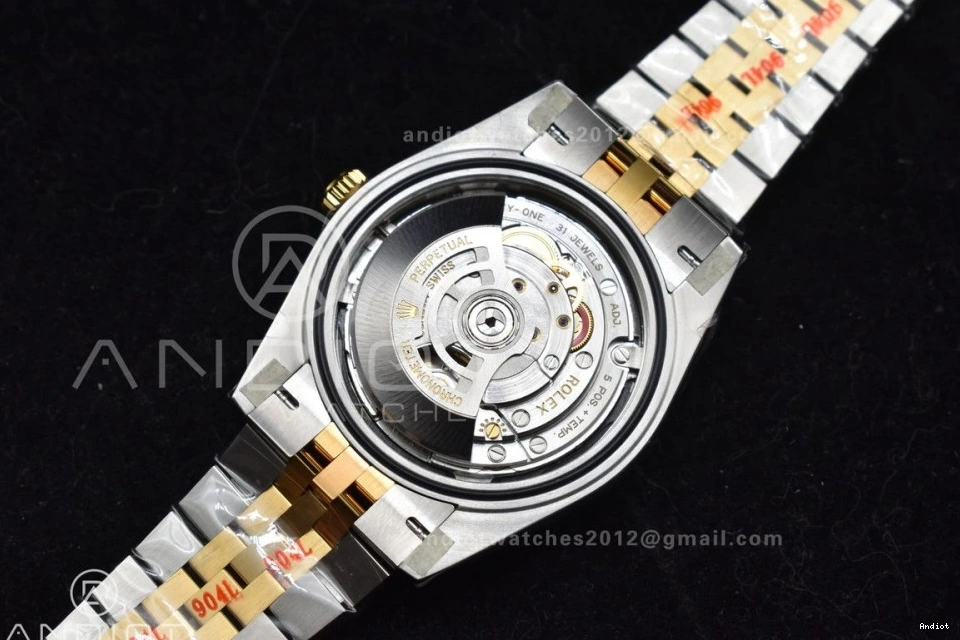 SS VR3235 DateJust Steel Clean Edition YG 41 Bracelet Black 1:1 126333 Stick on Dial Best 904L Jubilee 0425